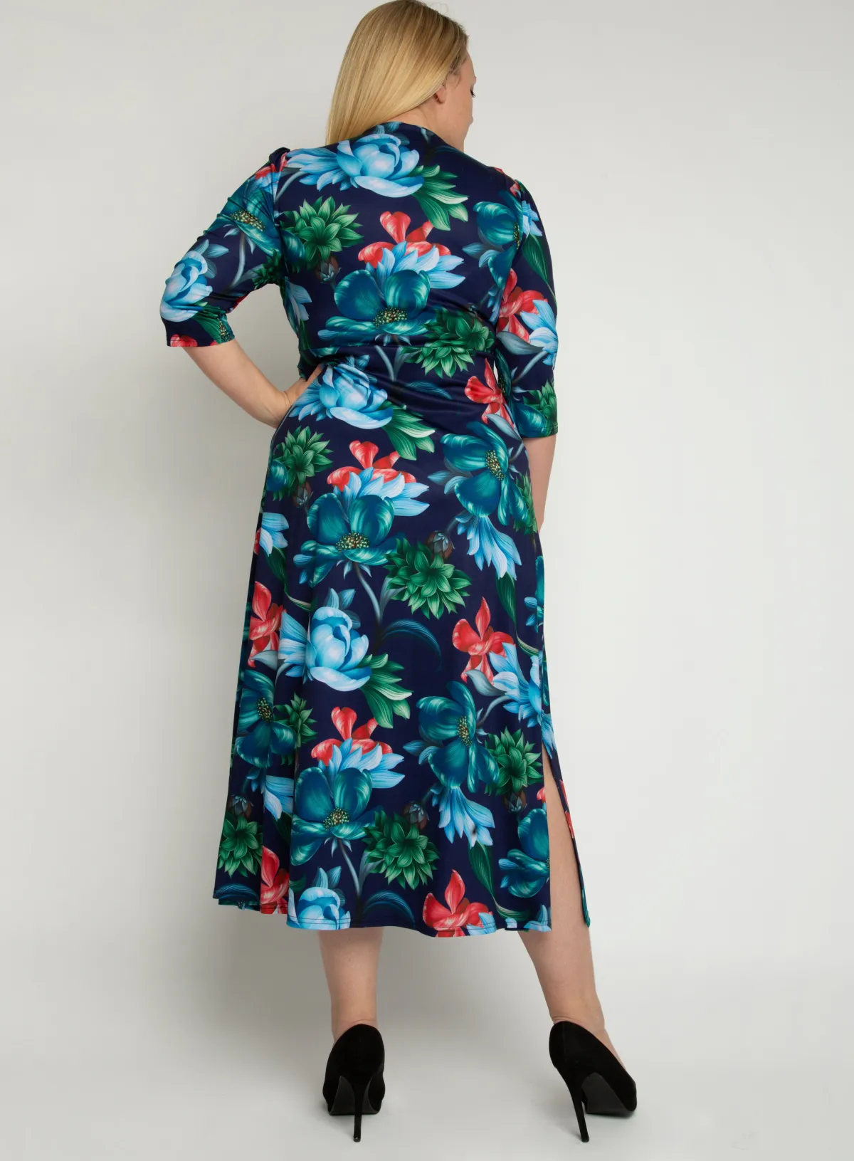 Jolie Moi Occasion Dresses|Maxi Dresses-J by Twist Front Maxi Dress, Floral Multi