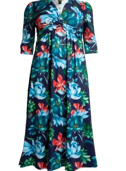 Jolie Moi Occasion Dresses|Maxi Dresses-J by Twist Front Maxi Dress, Floral Multi