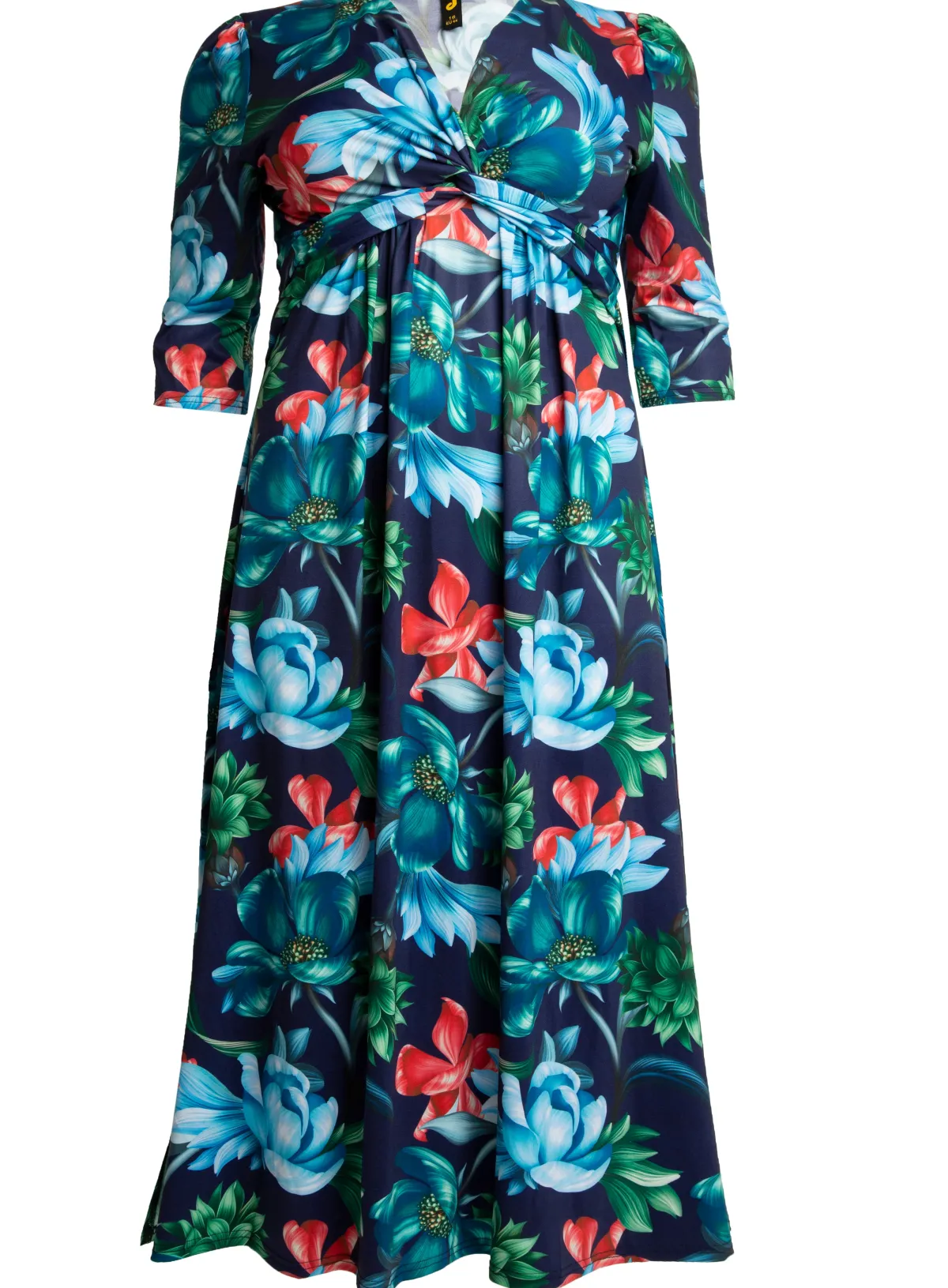 Jolie Moi Occasion Dresses|Maxi Dresses-J by Twist Front Maxi Dress, Floral Multi