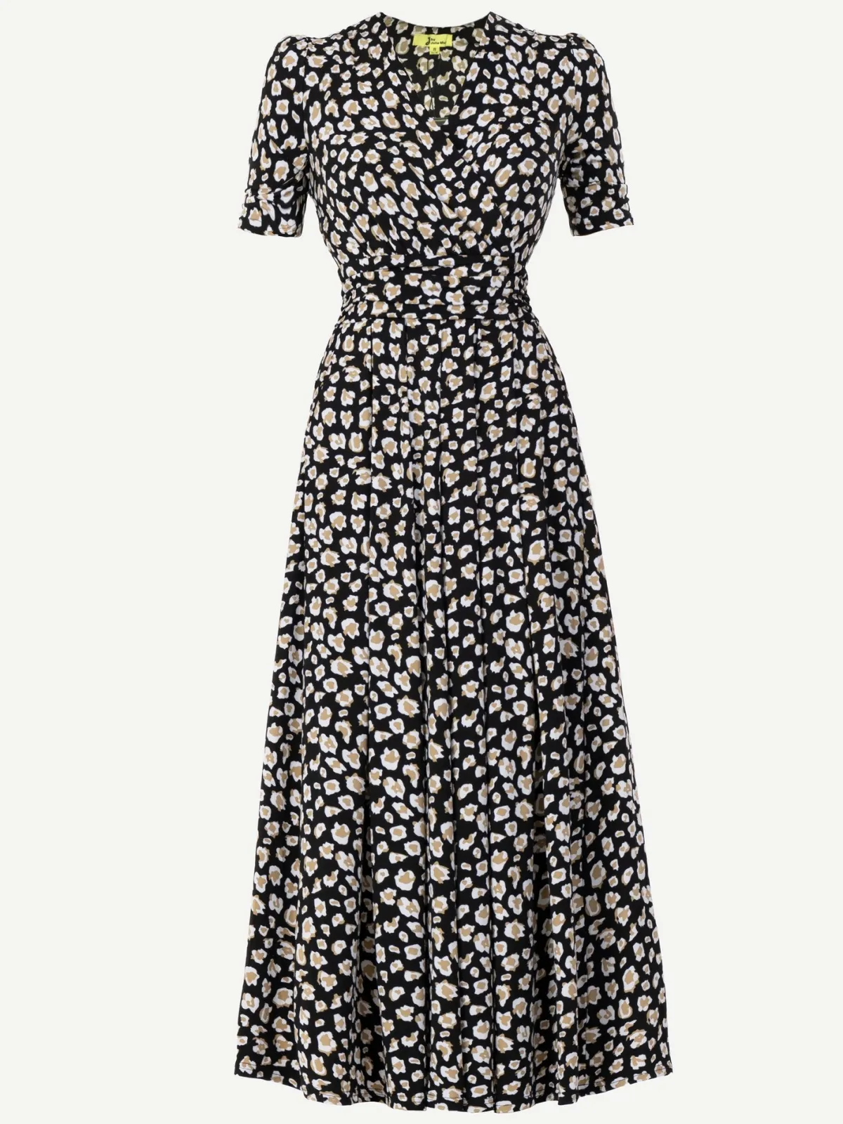 Jolie Moi Jersey Dresses|Weekend Casuals-Jenny Animal Print Jersey Maxi Dress, Black Animal